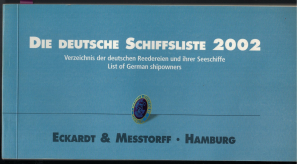 Die Deutsche Schiffsliste 2002 (1 St.) Eckardt & Messtorf